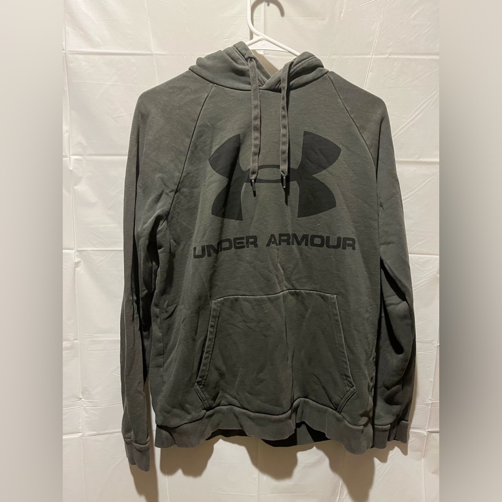 Green Under Armour Logo Hoodie